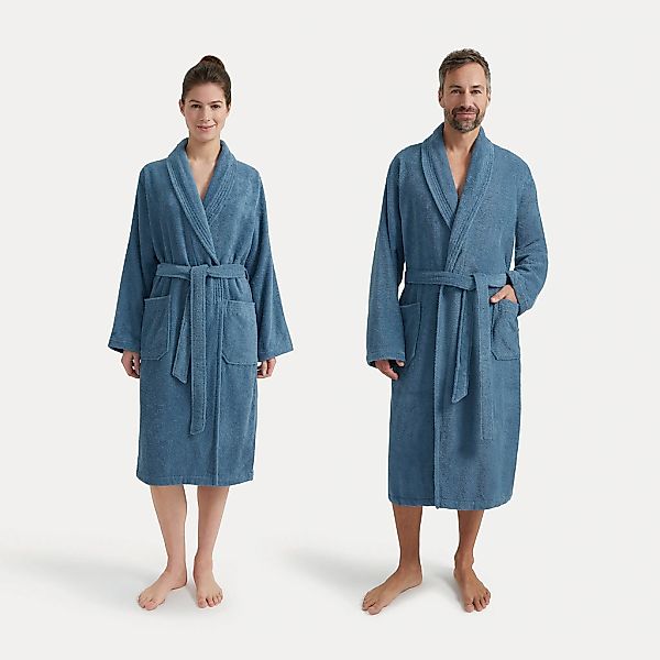 Möve Unisex-Bademantel "Basic", 1 Stk. mit Schalkragen günstig online kaufen