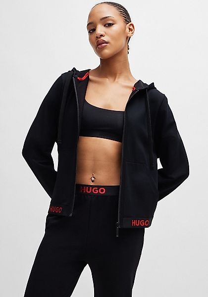 HUGO Sweatjacke SPORTY LOGO_JACKET mit Kordel günstig online kaufen
