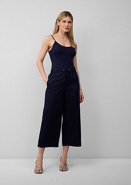 s.Oliver BLACK LABEL 7/8-Hose Culotte aus Popeline mit Elastikbund günstig online kaufen