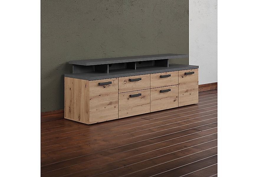 Home affaire TV-Schrank "Ambres" 1 Stk. tlg. Lowboard inklusive Aufsatz in günstig online kaufen