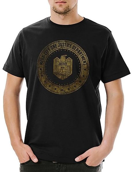 Urban Backwoods Print-Shirt Mega City One Justice Dept Logo I Herren T-Shir günstig online kaufen