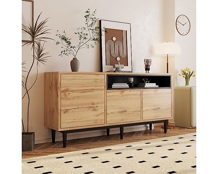 XDeer TV-Schrank Moderner TV-Schrank(160 x 35 x 76 cm)mit drei Türen und Re günstig online kaufen