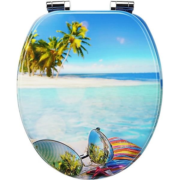 Sanfino WC-Sitz „Hawaii“ hochwertiger Toilettendeckel mit günstig online kaufen