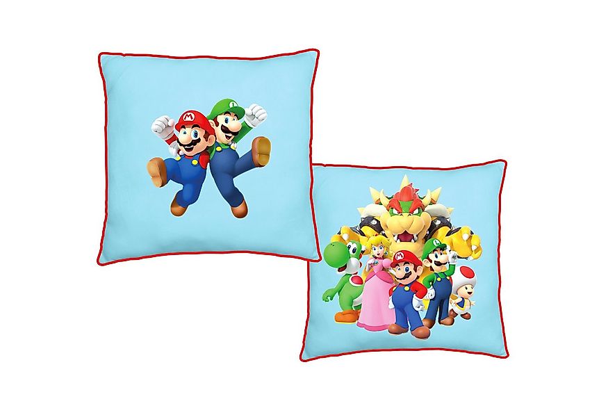 BERONAGE Dekokissen Nintendo Super Mario Kissen Laugh 40x40 cm ideal für Ki günstig online kaufen