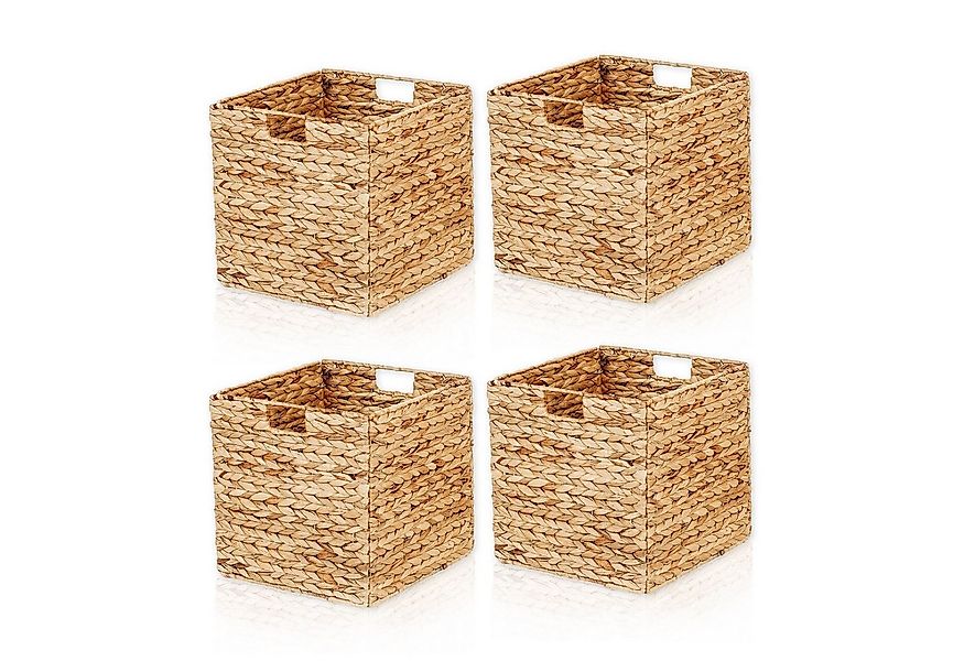 Lycce Regalkorb Kallax Einsatz Aufbewahrungskorb Quader Wasserhyazinthe nat günstig online kaufen