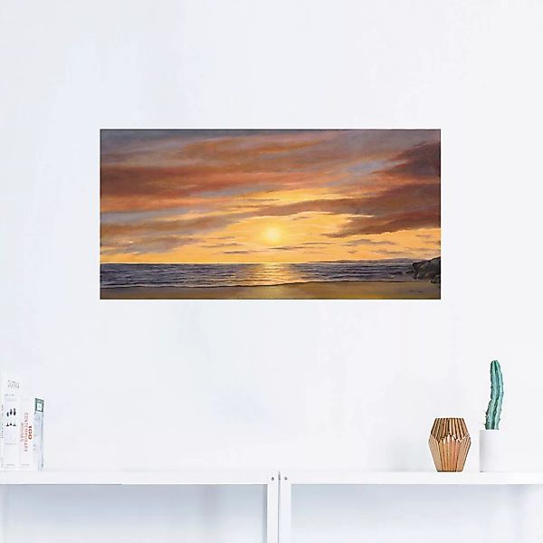 Artland Wandbild »Sonne am Strand«, Strand, (1 St.) günstig online kaufen