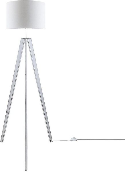 Paco Home Stehlampe Canvas uni Color, ohne Leuchtmittel, Stehlampe Vintage günstig online kaufen