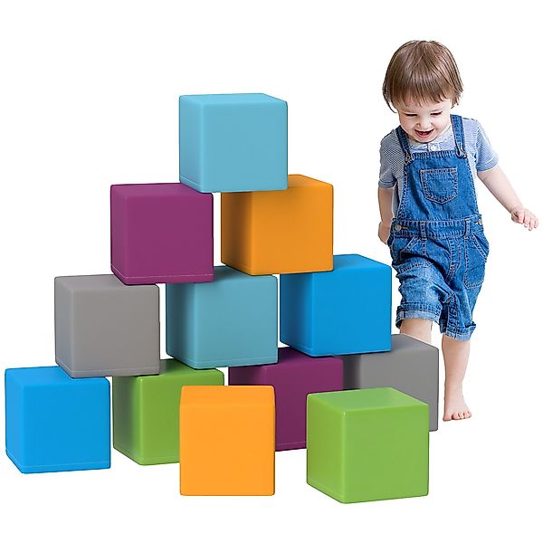 HOMCOM Bauklötze Kunstleder EPE Spielbausteine, (Bauspielzeug, günstig online kaufen