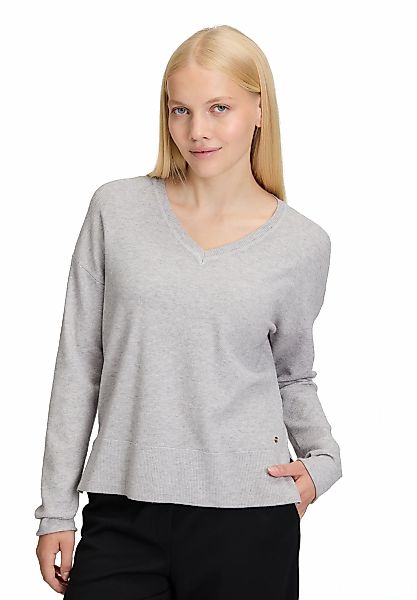 Betty&Co Strickpullover "Damen Strickpullover mit V-Ausschnitt" 1 Stk. tlg. günstig online kaufen