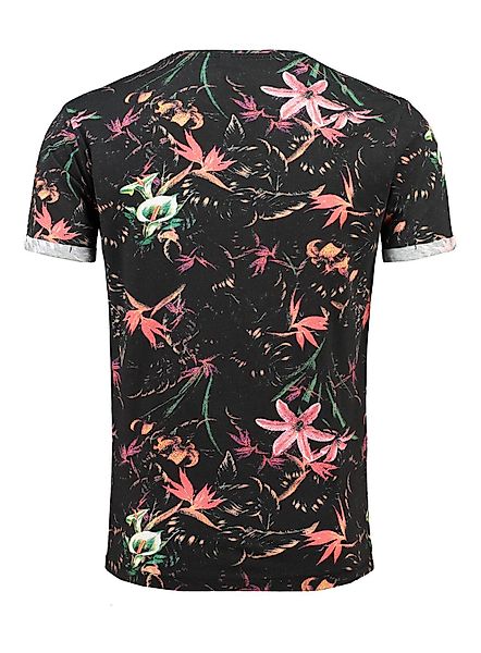 Key Largo T-Shirt Jungles MT00226 Hawaii Look Blumenmuster Rundhalsauschnit günstig online kaufen