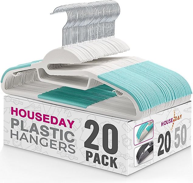House Day Kleiderbügel Kunststoff, Kleiderbügel Platzsparend, (Packung, 20- günstig online kaufen