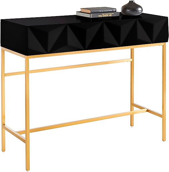 Leonique Sideboard "Minfi, TOPSELLER", in 3D-Optik, Konsolentisch mit goldf günstig online kaufen