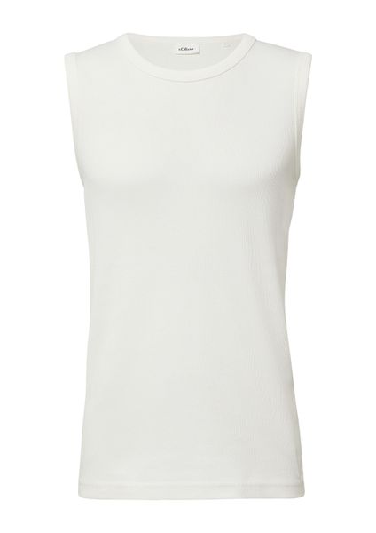 s.Oliver Muskelshirt T-Shirt Jersey-Tanktop mit Rippstruktur günstig online kaufen