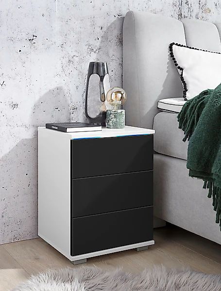 priess Nachtkommode mit LED-Beleuchtung und Push-to-open günstig online kaufen