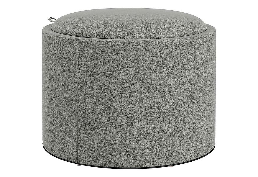 MC Star Sitzhocker Ottomane Runder Polsterhocker mit Stauraum und Klappdeck günstig online kaufen