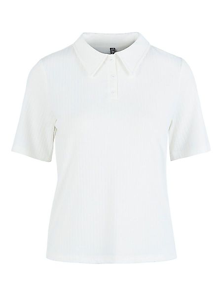 PIECES Pckylie Polo Shirt Damen White günstig online kaufen