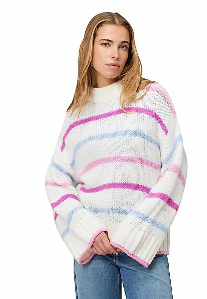 Zero Strickpullover "Damen mit Streifen" 1 tlg. Plain/ohne Details günstig online kaufen