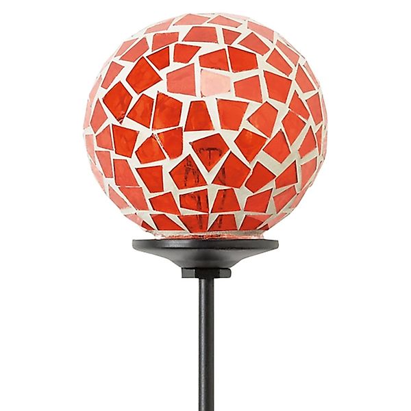 Garten-Stecker mit Mosaik-Kugel 75 cm Orange günstig online kaufen