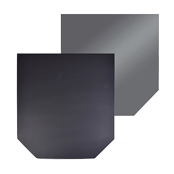 Firefix Stahlbodenplatte Schwarz Dunkelgrau 100 cm x 110 cm 1,5 mm günstig online kaufen