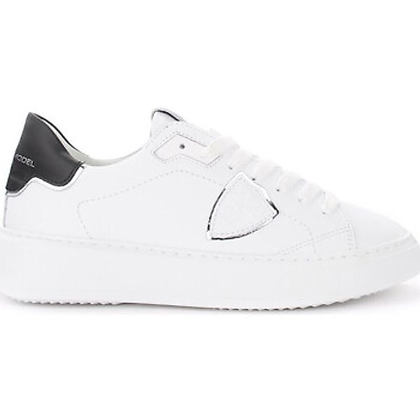 Philippe Model  Sneaker Sneaker  Bügel in weißem Leder mit schwarzem günstig online kaufen