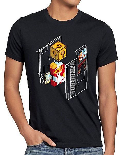 style3 Print-Shirt Herren T-Shirt Plumber Bros nes snes classic mini 8-Bit günstig online kaufen