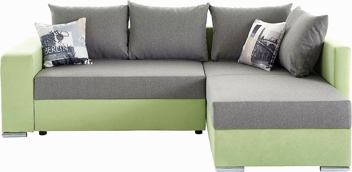 COLLECTION AB Ecksofa »John L-Form«, mit Bettfunktion, Bettkasten und integ günstig online kaufen