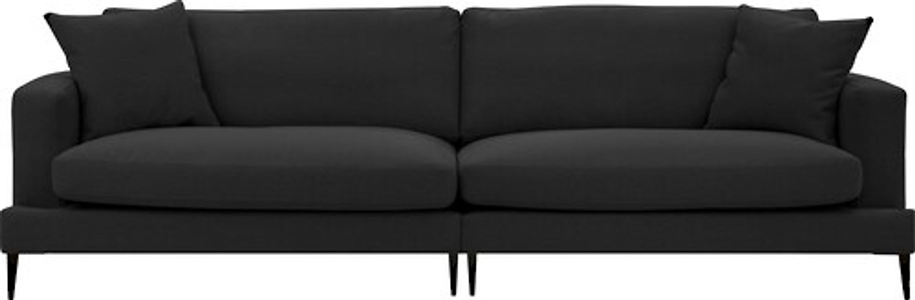 Leonique Big-Sofa "Cozy", mit losen Kissen und Metallbeinen günstig online kaufen