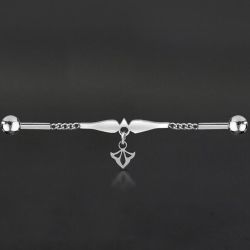 viva-adorno Piercing-Set Industrial Piercing Scaffold Kette günstig online kaufen