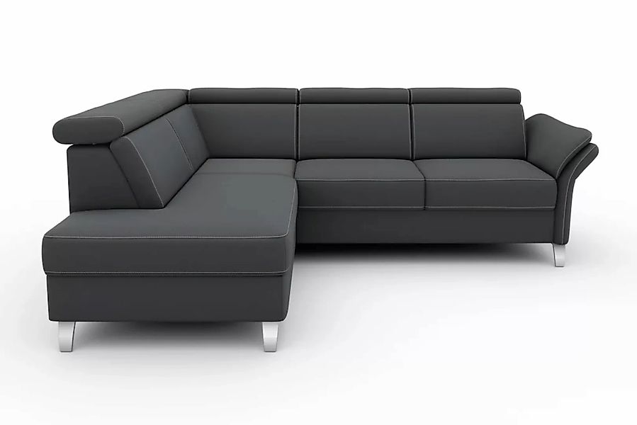 sit&more Ecksofa »Vincenzo L-Form«, inklusive Kopfteilverstellung, wahlweis günstig online kaufen