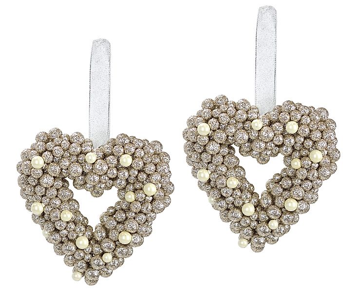 Kunstkranz Perlenherz zum Hängen, I.GE.A., Höhe günstig online kaufen