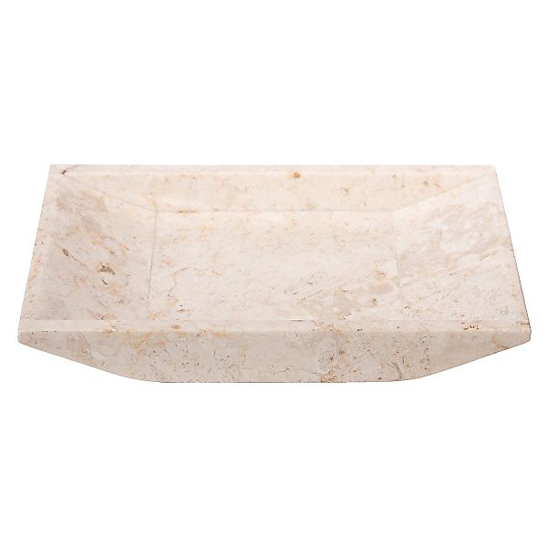 wohnfreuden Dekotablett Marmor Schale rechteckig creme günstig online kaufen