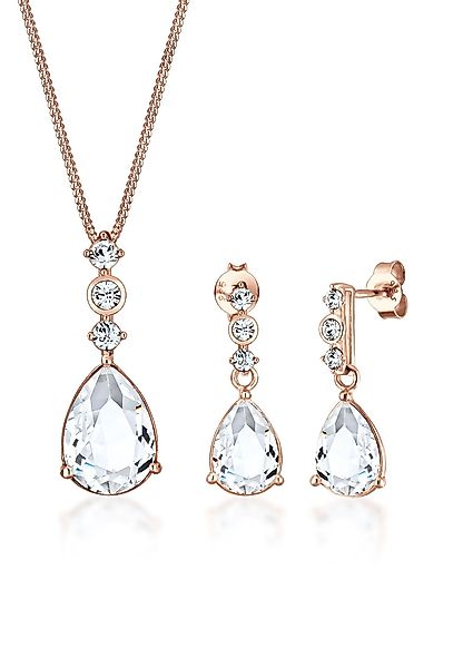 Elli Premium Schmuckset Set Tropfen Kristalle günstig online kaufen