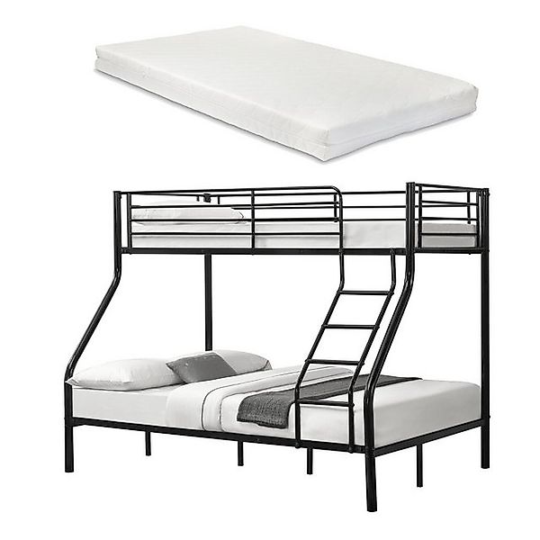 neu.haus Etagenbett (Set), »Sortland« Stockbett aus Metall mit 2 Kaltschaum günstig online kaufen