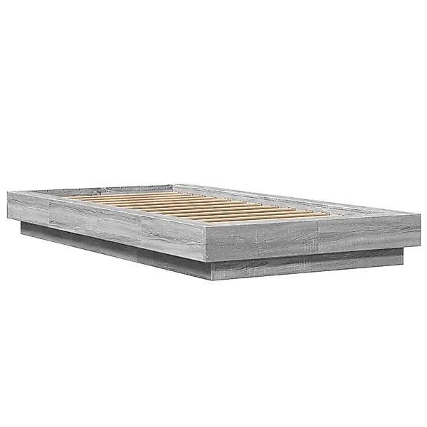 vidaXL Bettgestell Grau Sonoma 100x200 cm Holzwerkstoff 3281208 günstig online kaufen