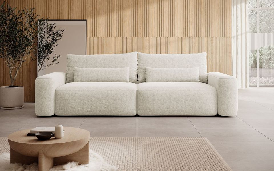 Selsey Schlafsofa CARNOS, mit Stauraum, Zierkissen, günstig online kaufen