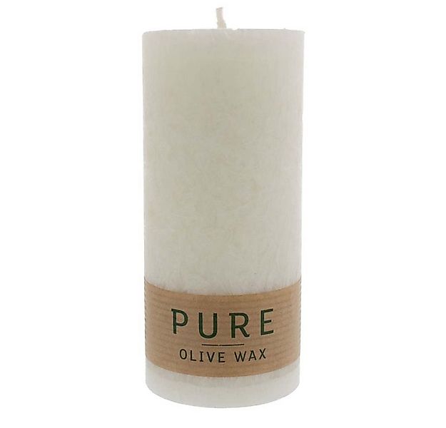 Richard Wenzel GmbH & Co. KG Formkerze PURE Olive Wax Kerze - Natural 130x6 günstig online kaufen