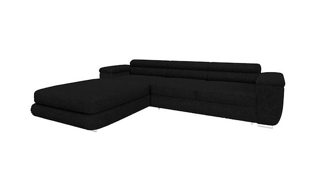 Goldstoff Ecksofa BONJOUR TWIN - Bouclé, Schlaffunktion, Bettkasten & Kopfs günstig online kaufen