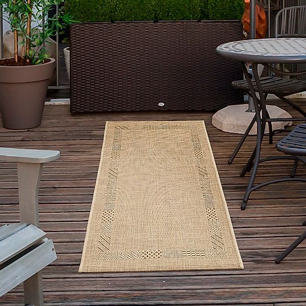 Andiamo Teppich "Montana" rechteckig 5 mm Höhe Flachgewebe, meliert, mit Bo günstig online kaufen