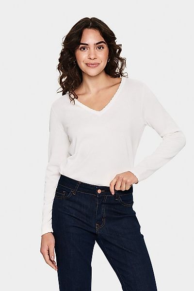 Saint Tropez Strickpullover MilaSZ LS V-Neck Pullover Viskosemischung, Regu günstig online kaufen