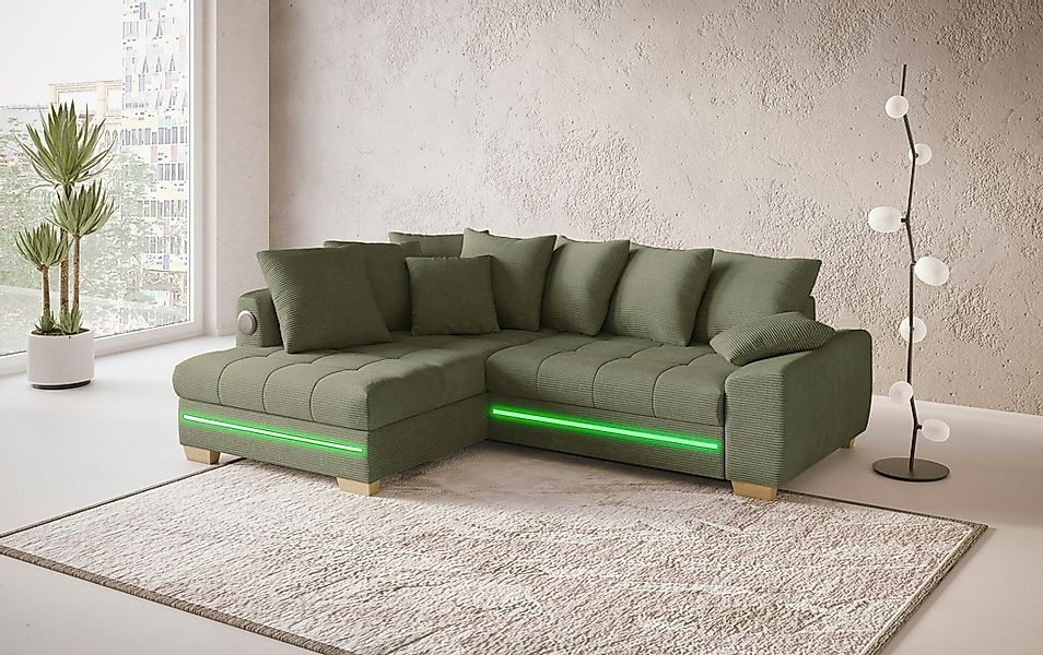Mr. Couch Ecksofa »Nikita II, L-Form«, RGB-LED, Bluetooth-Soundsystem, wahl günstig online kaufen