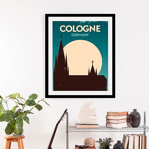 queence Bild "Cologne" Deutschland  Kirche  Schriftzug  Stadt 1 Stk. tlg. g günstig online kaufen