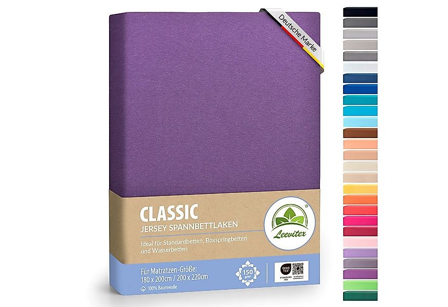 leevitex® Spannbettlaken Spannbettlaken Boxspringbett & Wasserbett Spannbet günstig online kaufen
