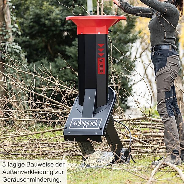 Scheppach Häcksler BIOSTAR 3000, Gartenhäcksler günstig online kaufen