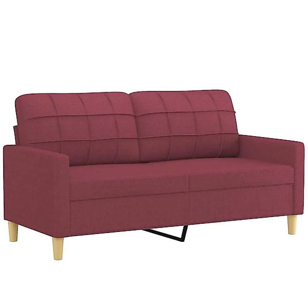 vidaXL 2-Sitzer-Sofa Weinrot 140 cm Stoff 359097 günstig online kaufen