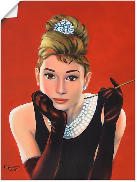 Artland Wandbild »Audrey Hepburn Porträt«, Stars, (1 St.), als Alubild, Out günstig online kaufen