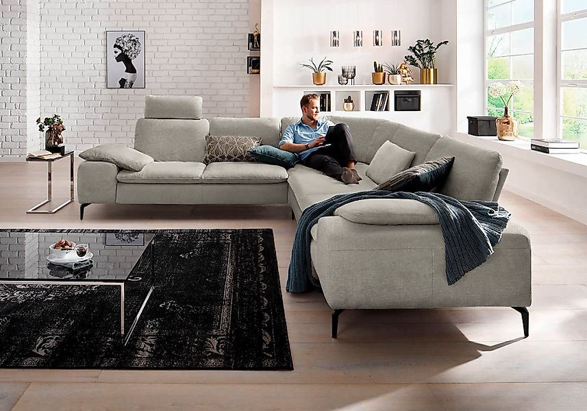 W.SCHILLIG Ecksofa "valentinoo, Designsofa, elegant und bequem, L-Form" mit günstig online kaufen