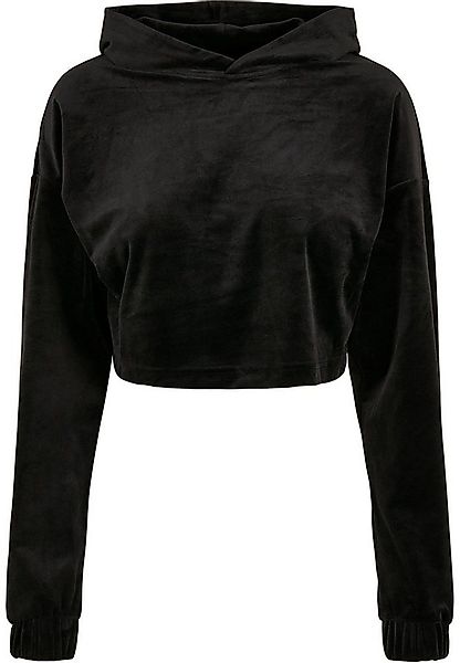 URBAN CLASSICS Kapuzenpullover Urban Classics Damen Ladies Cropped Velvet O günstig online kaufen