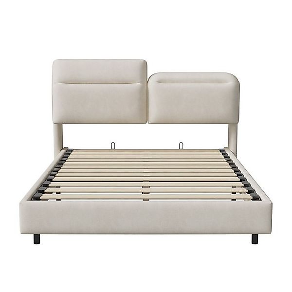 Furnishings Home Polsterbett Stauraumbett Doppelbett inkl. LED & Bettkasten günstig online kaufen
