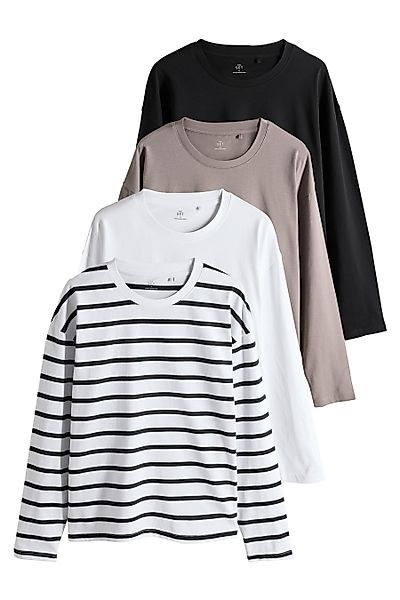 The Set Langarmshirt The Set 4er-Pack günstig online kaufen