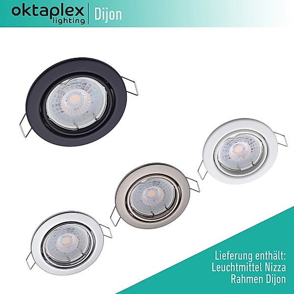 Oktaplex lighting LED Einbaustrahler 6 Stück günstig online kaufen
